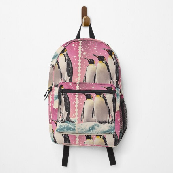 Item preview, Penguin Stamp North Pole Vintage Pink Style designed and sold by karolaan.