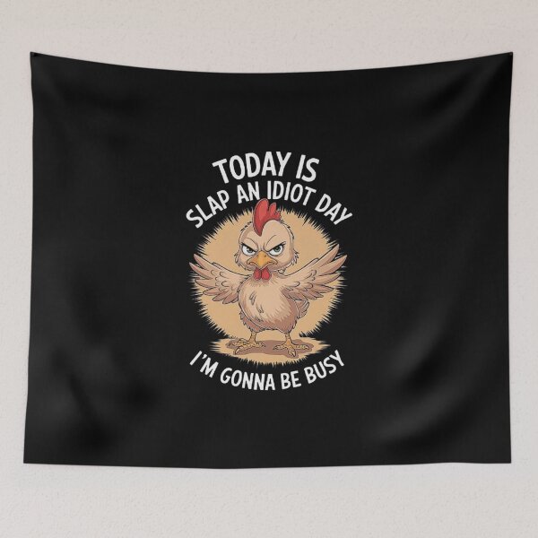 Item preview, Funny Angry Chicken Illustration with Hilarious Quote designed and sold by love3617.