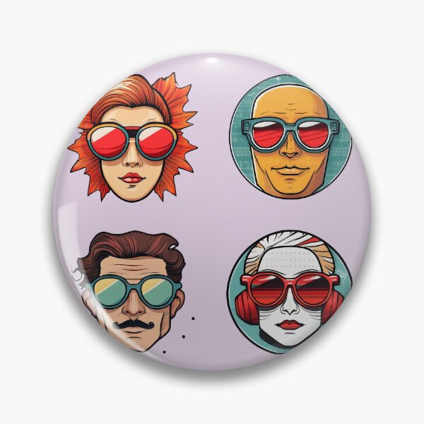 Item preview, Wierd People Sunglasses | Sticker Pattern | Retro Collection designed and sold by monkeybusiness.pt.