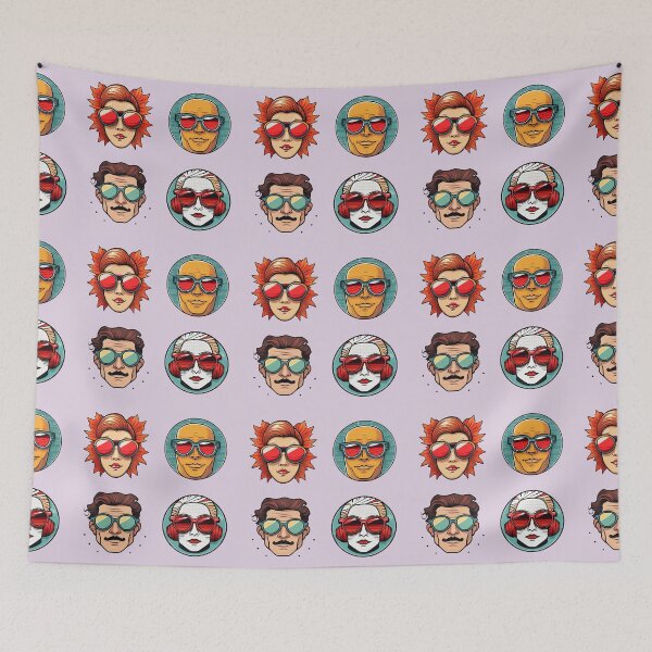 Item preview, Wierd People Sunglasses | Sticker Pattern | Retro Collection designed and sold by monkeybusiness.pt.