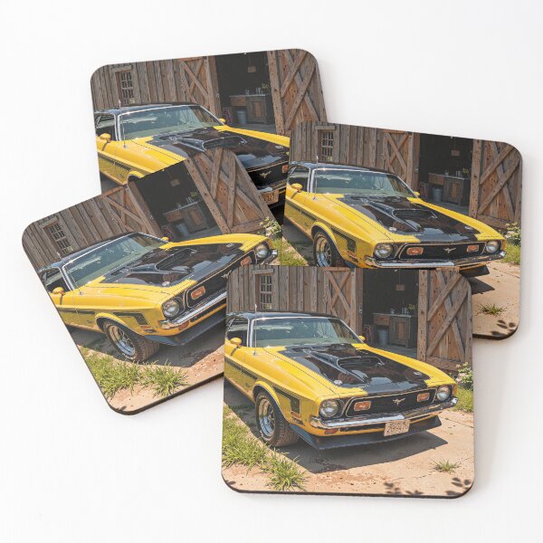 Item preview, Rocketemblazoned muscle car in rustic retreat designed and sold by MadeByHaresShop.