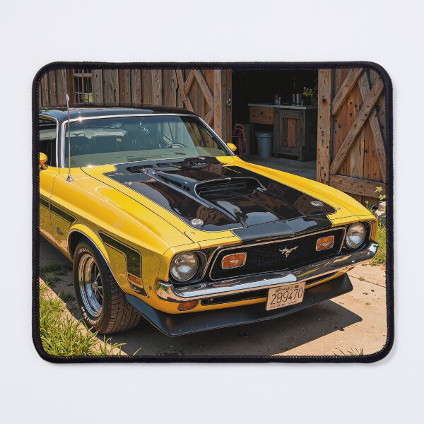 Item preview, Rocketemblazoned muscle car in rustic retreat designed and sold by MadeByHaresShop.