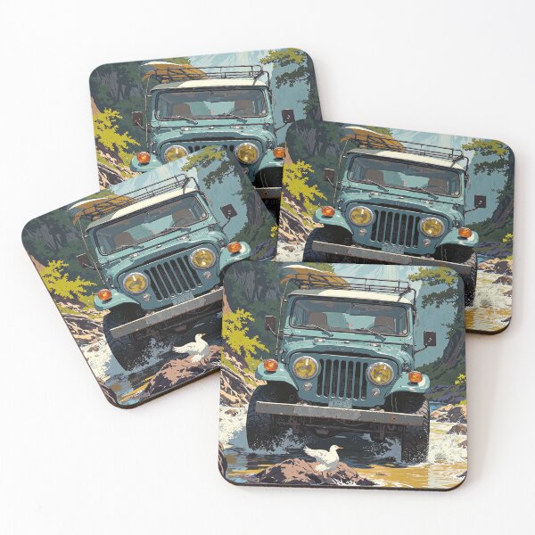 Item preview, Scenic mountain river crossing a vintage adventure designed and sold by MadeByHaresShop.