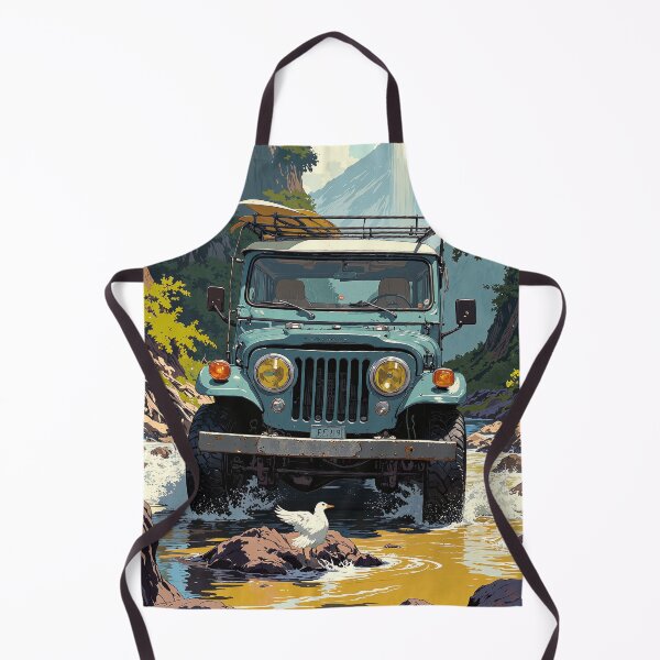 Item preview, Scenic mountain river crossing a vintage adventure designed and sold by MadeByHaresShop.