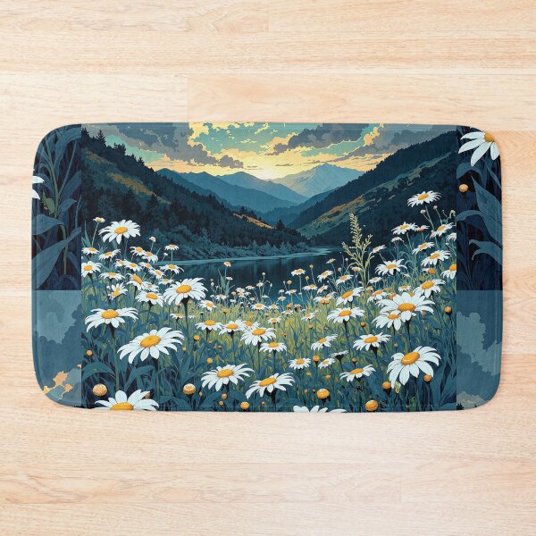 Item preview, Serene fields a mountainous reflection of nature designed and sold by MadeByHaresShop.