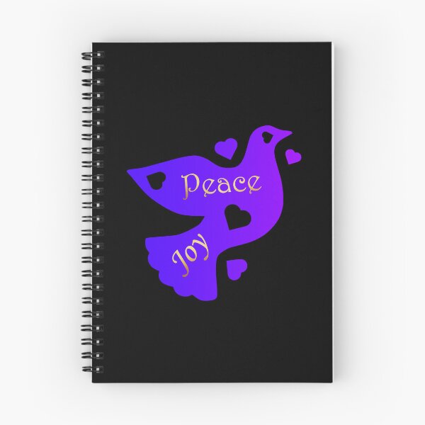 Item preview, The Dove Of Peace Joy And Love - v2 - Gold Purple Blue Purple designed and sold by MultimediaSusan.