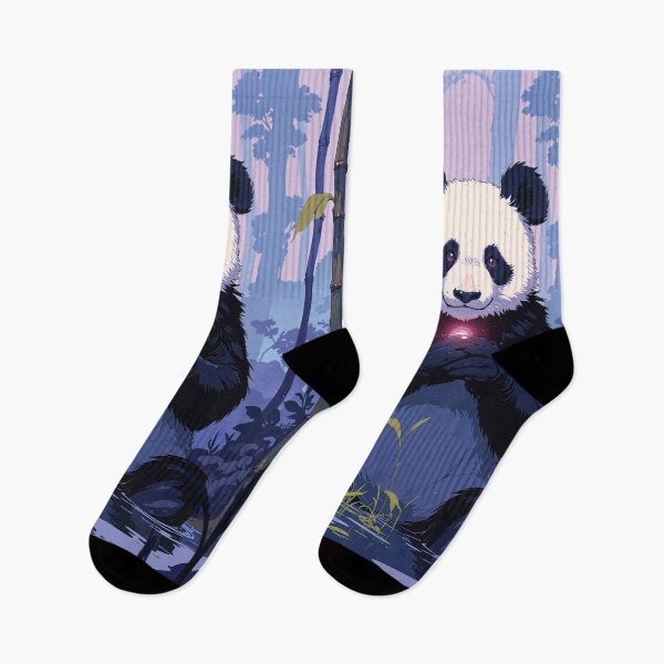 Item preview, Serene panda amidst blue skies designed and sold by MadeByHaresShop.