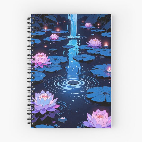 Item preview, Serene pond reflections a whimsical dance of lotuses designed and sold by MadeByHaresShop.