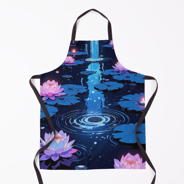 Item preview, Serene pond reflections a whimsical dance of lotuses designed and sold by MadeByHaresShop.