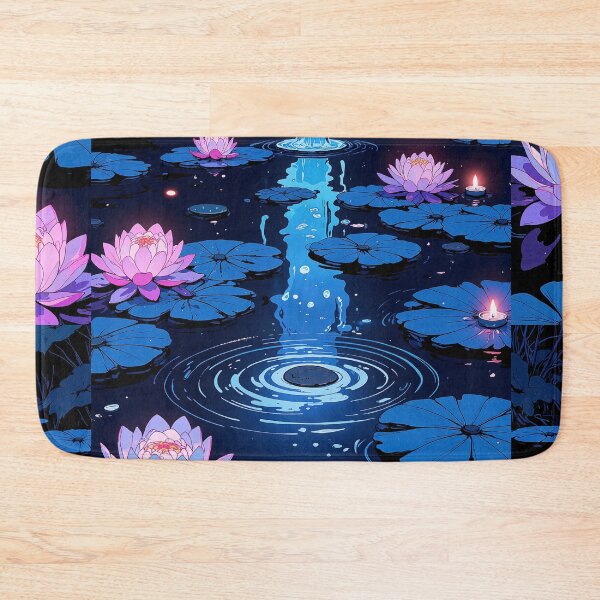 Item preview, Serene pond reflections a whimsical dance of lotuses designed and sold by MadeByHaresShop.