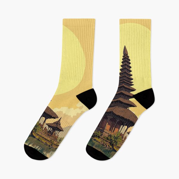 Artikelvorschau, Heitere Symphonie balinesischen Tempel spiegelt sich auf ruhigem Wasser entworfen und verkauft von MadeByHaresShop.