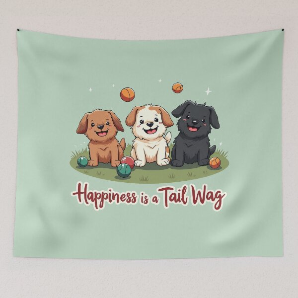 Item preview, Happy Puppy Playtime - Tail Wagging Joy designed and sold by BNCH44.