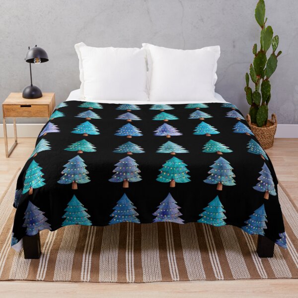 Aperçu de l'œuvre Blue shades christmas tree pattern créée et vendue par Topmel.
