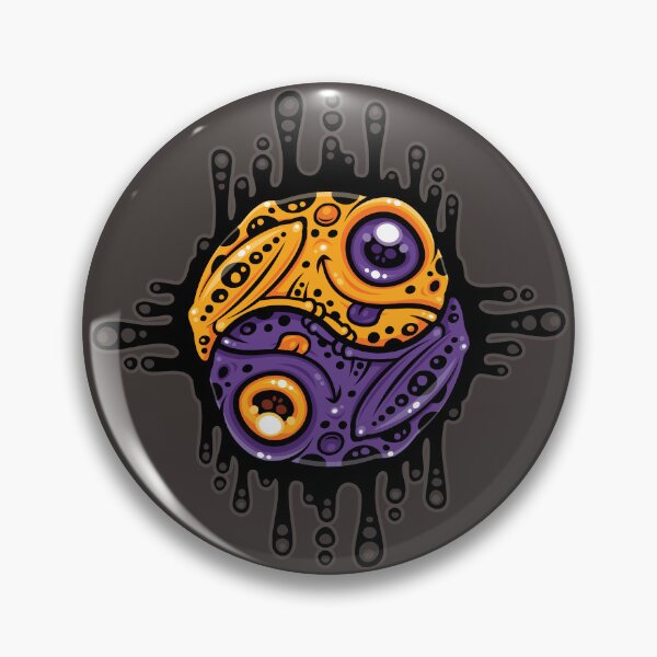 Item preview, Vibrant Purple and Gold Poison Dart Frog Yin Yang designed and sold by fizzgig.