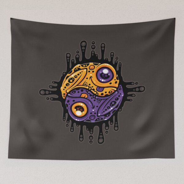 Item preview, Vibrant Purple and Gold Poison Dart Frog Yin Yang designed and sold by fizzgig.