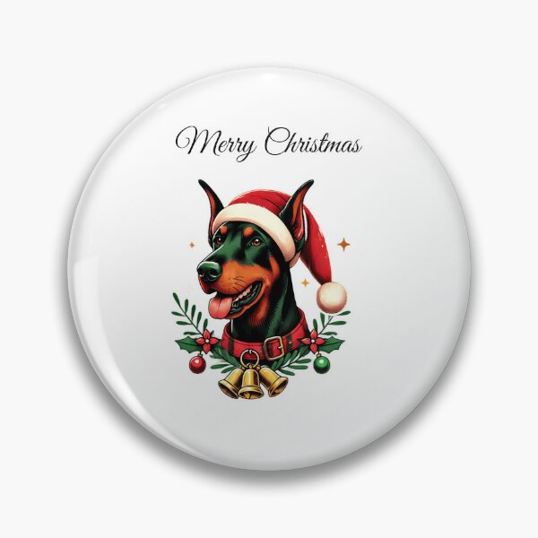 Item preview, Dobermann Dog Merry Christmas  designed and sold by LovingPresence.