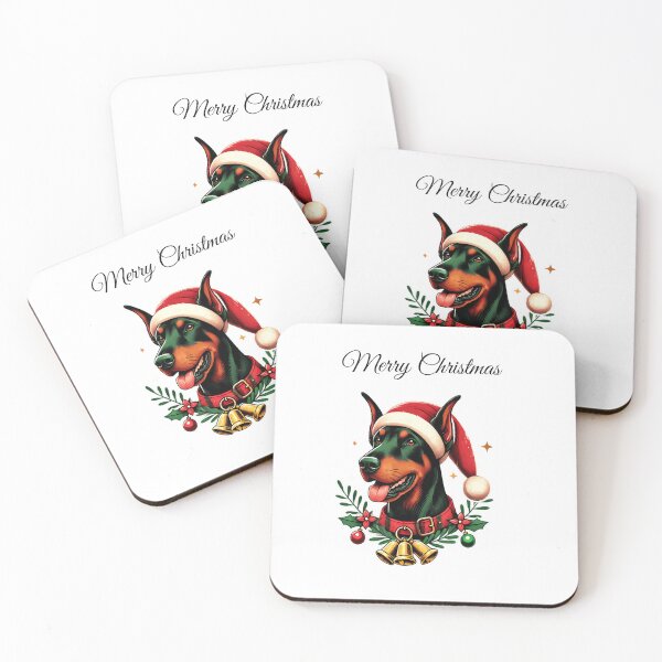 Item preview, Dobermann Dog Merry Christmas  designed and sold by LovingPresence.