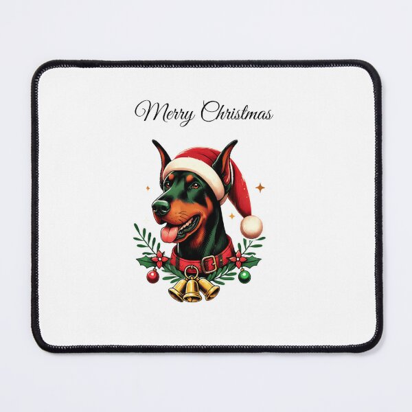 Item preview, Dobermann Dog Merry Christmas designed and sold by LovingPresence.