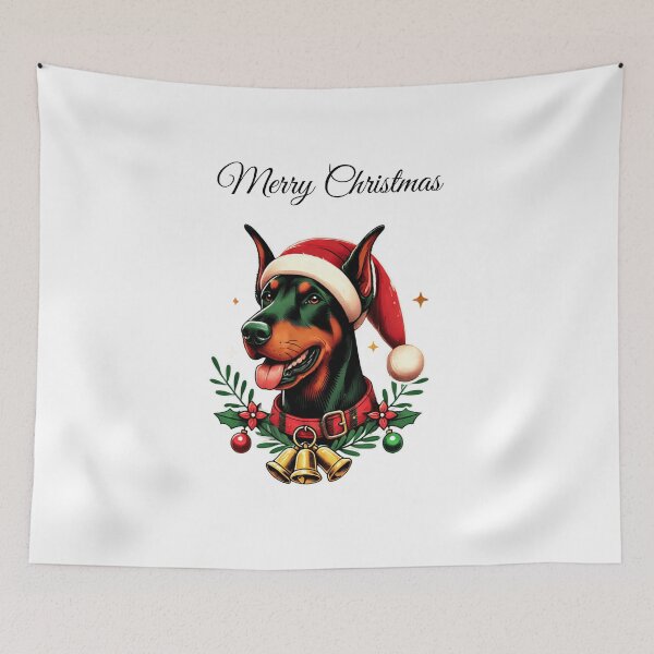 Item preview, Dobermann Dog Merry Christmas  designed and sold by LovingPresence.