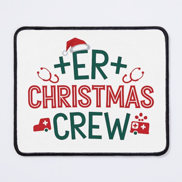 Item preview, ER Christmas Crew Emergency Room Nurse ER Techs Secretary designed and sold by luannsemmsobre.
