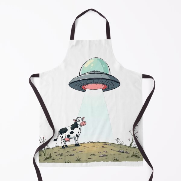 Item preview, Abducción extraterrestre Vaca enloquecida Dibujos animados espaciales Arte divertido designed and sold by Kia Blaze.