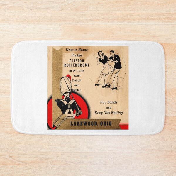 Item preview, Clifton Rollerdrome Lakewood Ohio Roller Skating Rink Sticker Decal Label designed and sold by tislord.