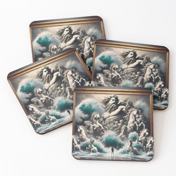 Item preview, Oceanic horses designed and sold by Vibranta Studio.