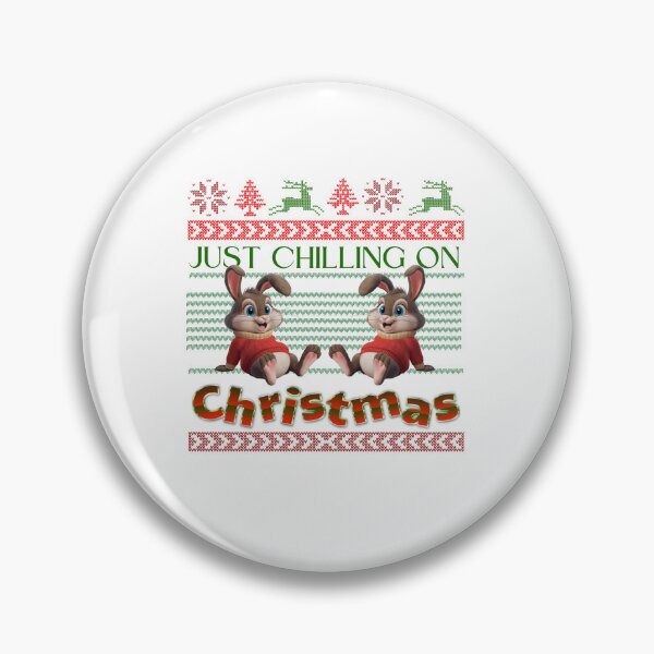 Item preview, Just Chilling On Christmas, Cartoon Rabbits Design designed and sold by Raise2Shine.