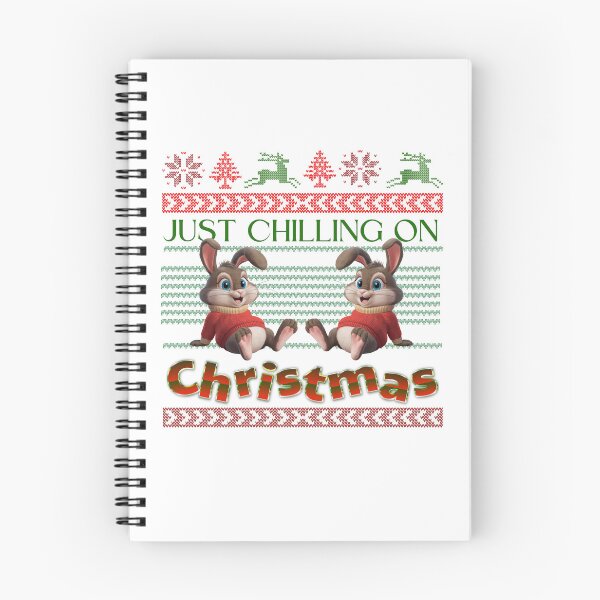 Item preview, Just Chilling On Christmas, Cartoon Rabbits Design designed and sold by Raise2Shine.