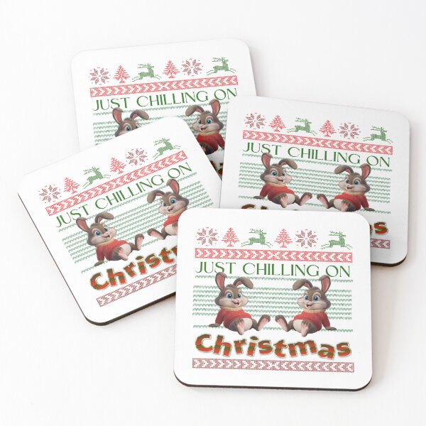 Item preview, Just Chilling On Christmas, Cartoon Rabbits Design designed and sold by Raise2Shine.