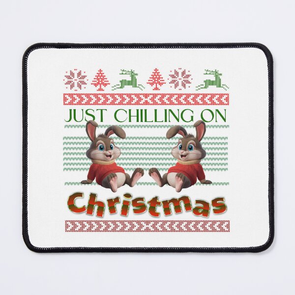 Item preview, Just Chilling On Christmas, Cartoon Rabbits Design designed and sold by Raise2Shine.