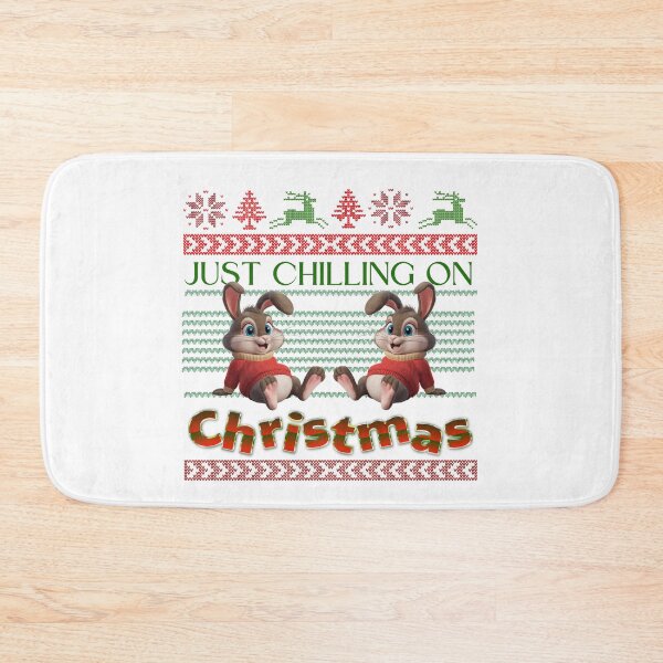 Item preview, Just Chilling On Christmas, Cartoon Rabbits Design designed and sold by Raise2Shine.