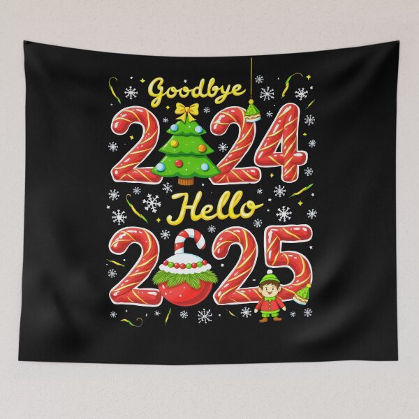 Item preview, good bye 2024 hello 2025 happy new year designed and sold by VividDripCo.