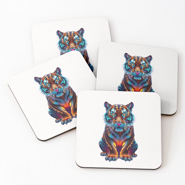 Item preview, King of the Jungle Vibrant Tiger Artwork Wild Beast Multicolored  designed and sold by Kia Blaze.