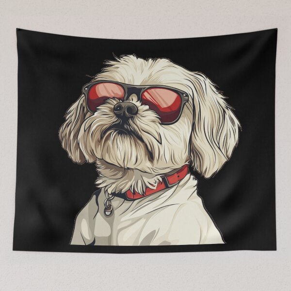 Item preview, Puppy in Shades: Chillin' with my Shades designed and sold by MOONE FLOWER.