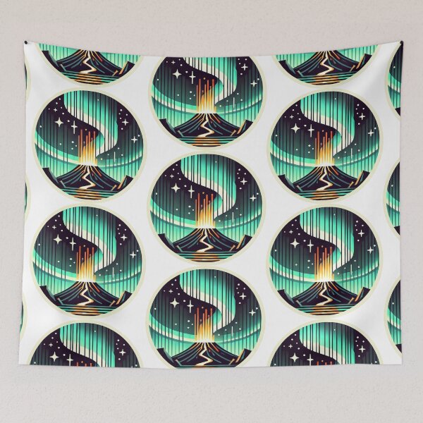 Item preview, Nordlys (Fire and Ice)! designed and sold by FolkFoundry.