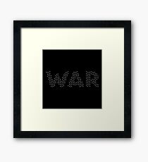 WAR Framed Print