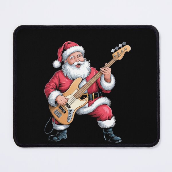 Item preview, Santa  plays the bass guitar, Bass Guitar, Musician , Santa's favorite guitar teacher,music lover, guitar player designed and sold by KolorellaS.