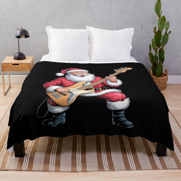 Item preview, Santa plays the bass guitar, Bass Guitar, Musician , Santa's favorite guitar teacher,music lover, guitar player designed and sold by KolorellaS.
