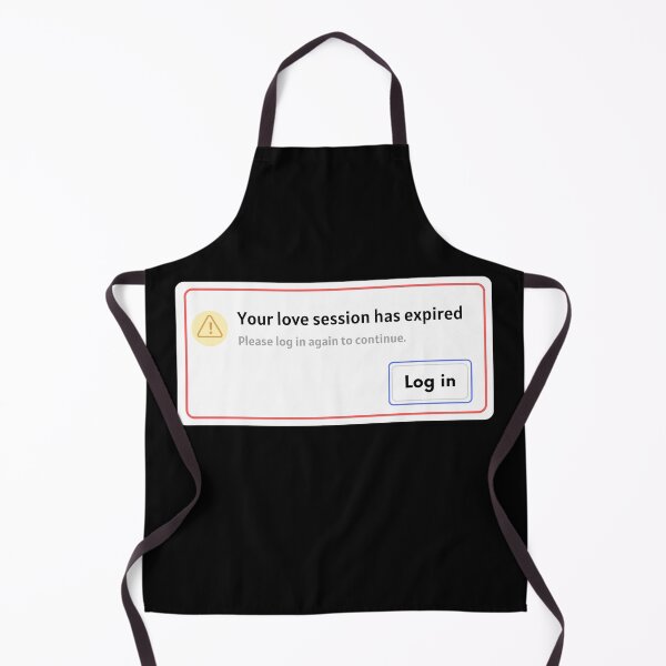Item preview, Yellow Warning Triangle: Love Session Over. Log In Again designed and sold by SplashTastic.