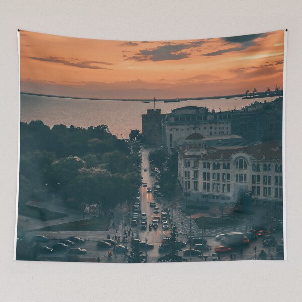 Item preview, Watching over the busy streets of Thessaloniki designed and sold by DRONY.