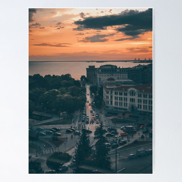 Watching over the busy streets of Thessaloniki Poster