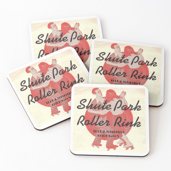 Item preview, Shute Park Roller Rink Hillsboro Oregon Roller Skating Rink Sticker Decal Label designed and sold by tislord.