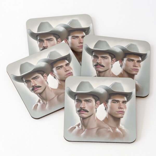 Item preview, Cowboy Cruising Gay Pride Graphic Design designed and sold by ItsAKinkThing.