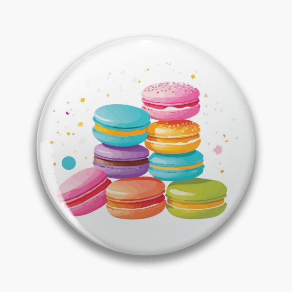 Item preview, Pila de macarrones coloridos con confeti designed and sold by CrazySweets.