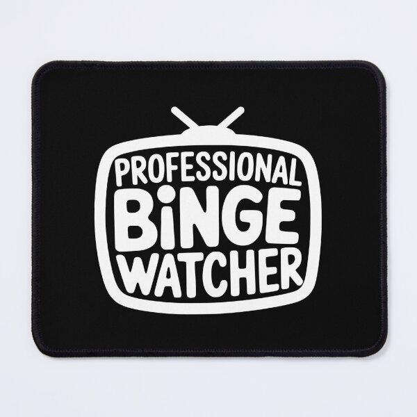 Item preview, Professional Binge Watcher! Funny Black And White TV designed and sold by PMCreative.