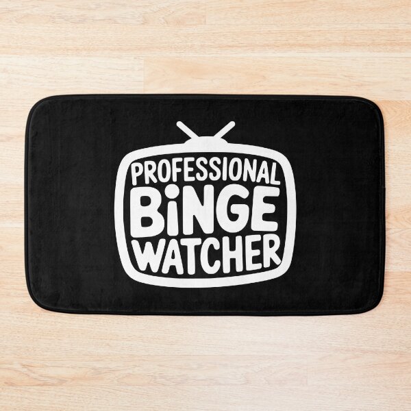 Item preview, Professional Binge Watcher! Funny Black And White TV designed and sold by PMCreative.