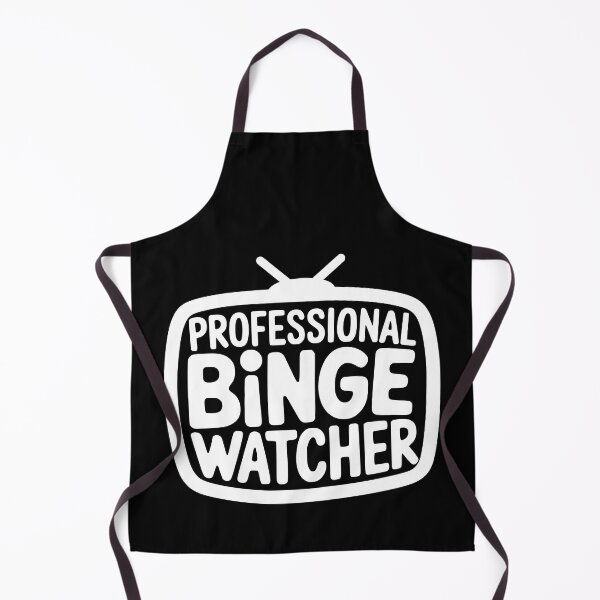 Item preview, Professional Binge Watcher! Funny Black And White TV designed and sold by PMCreative.