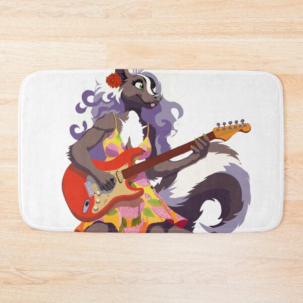 Item preview, Dragon Fruit Enthusiast, Guitar Playing Skunk Woman designed and sold by KlakkDrawsStuff.