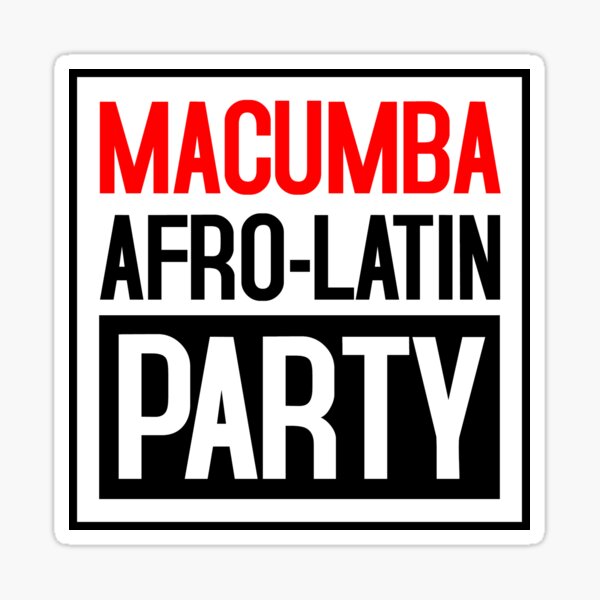 Macumba Afro-Latin Party Sticker